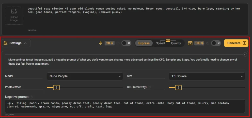 PornWorks AI- Customization Options