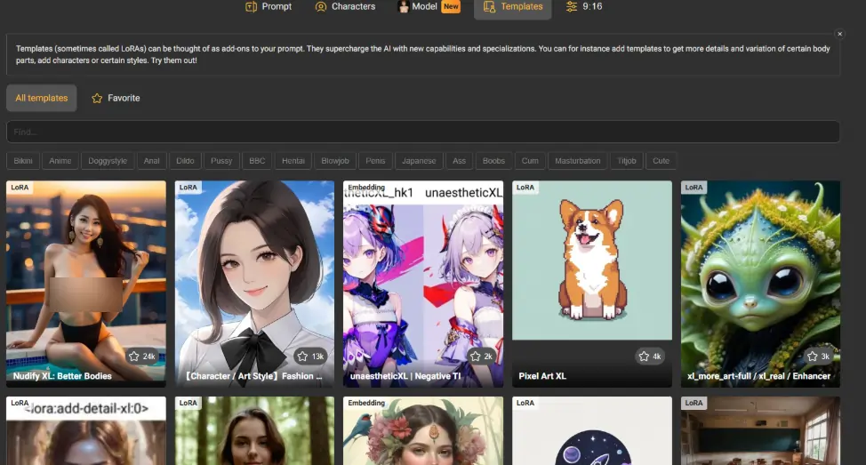Pornworks AI - Lora Template