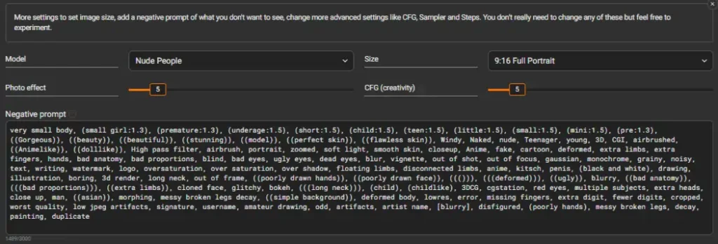 Pornworks AI - Negative Prompt