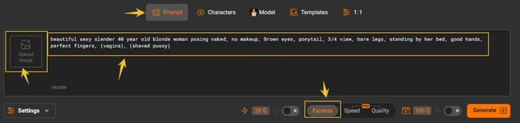 Pornworks AI - Selecting Model For AI Porn Brush