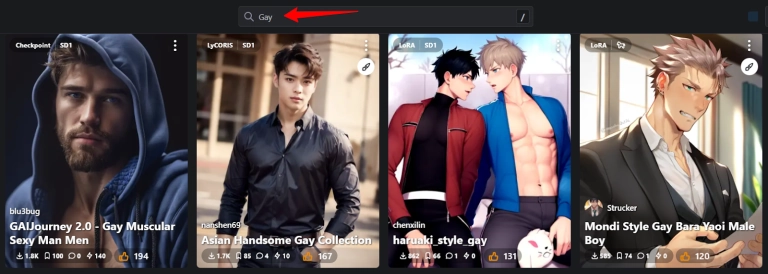 PornWorks AI LoRA Models for Gay Content